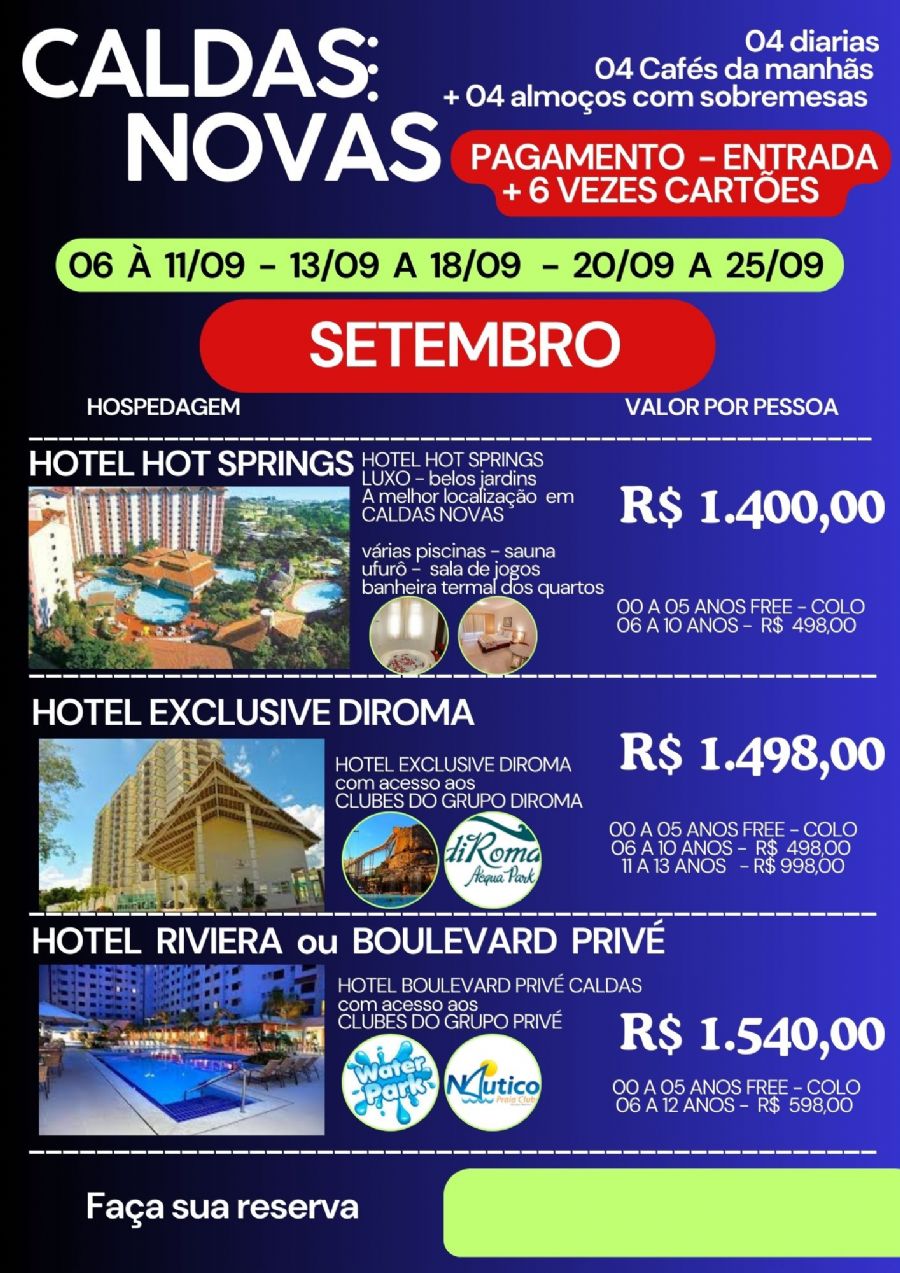 CALDAS NOVAS -  SETEMBRO  
